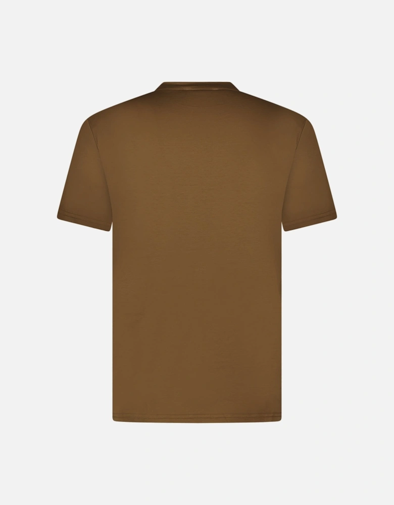 Mercerized Cotton T-Shirt Brown