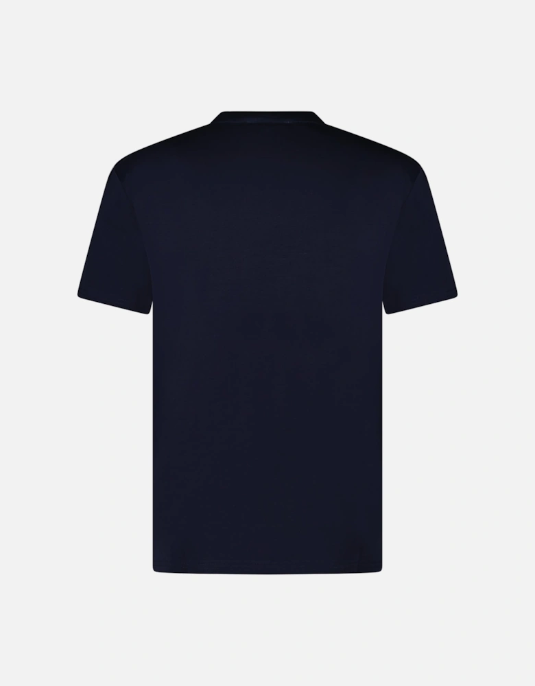 Mercerized Cotton T-Shirt Navy
