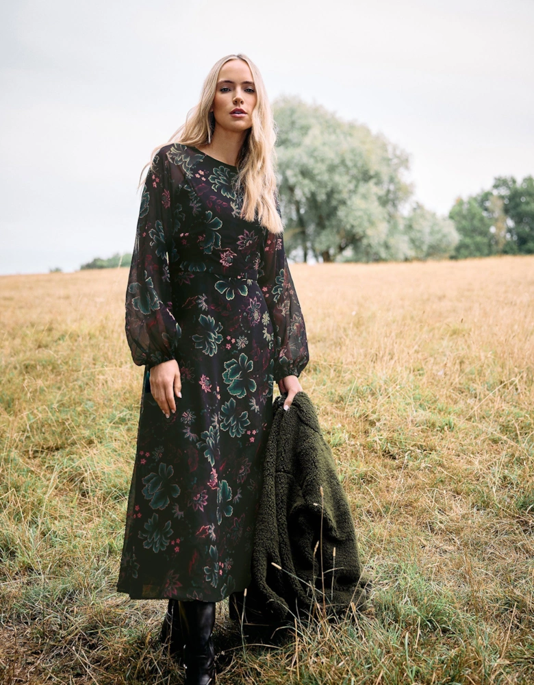 Tall Chiffon Floral Dress
