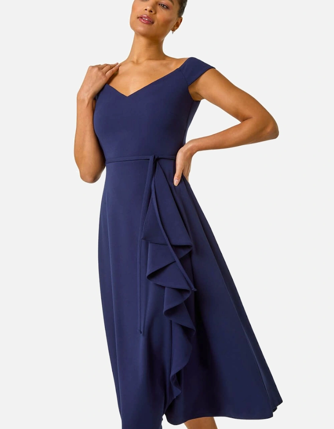 Bardot Ruffle Wrap Dress, 2 of 1