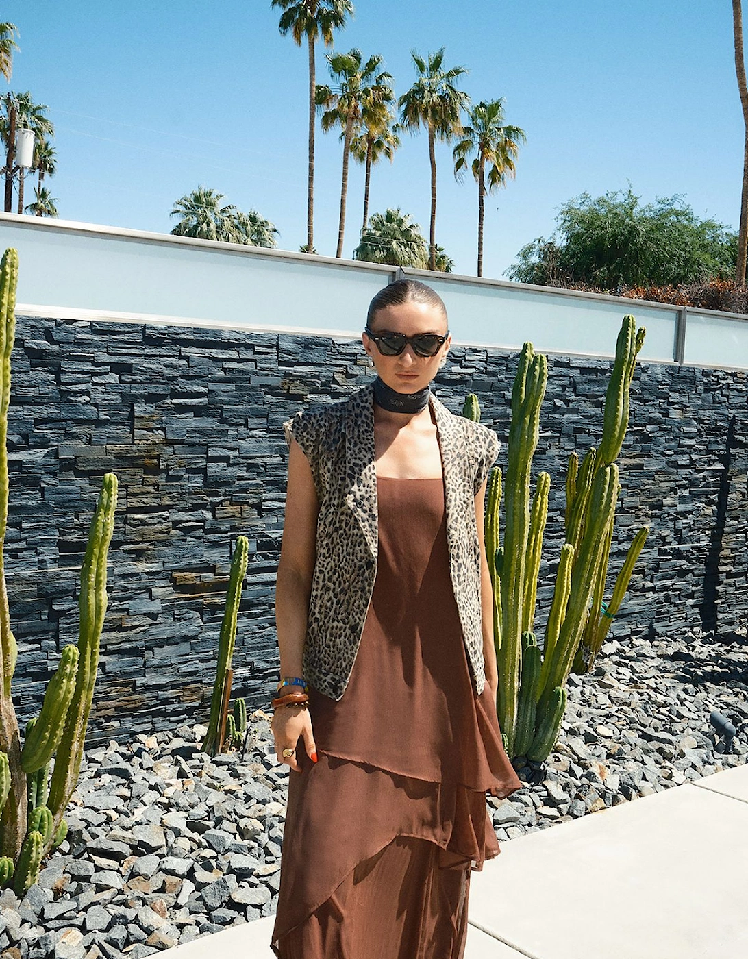 Chiffon Strappy Asymmetric Maxi Dress, 2 of 1