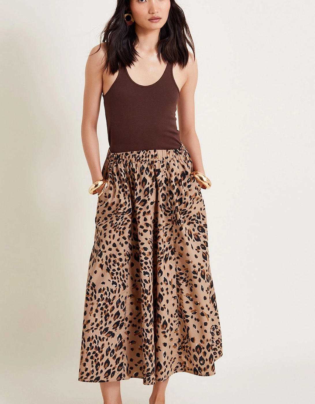 Raife Leopard Print Skirt, 2 of 1