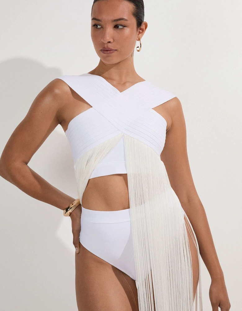 High Waisted Bandage Bikini Bottoms