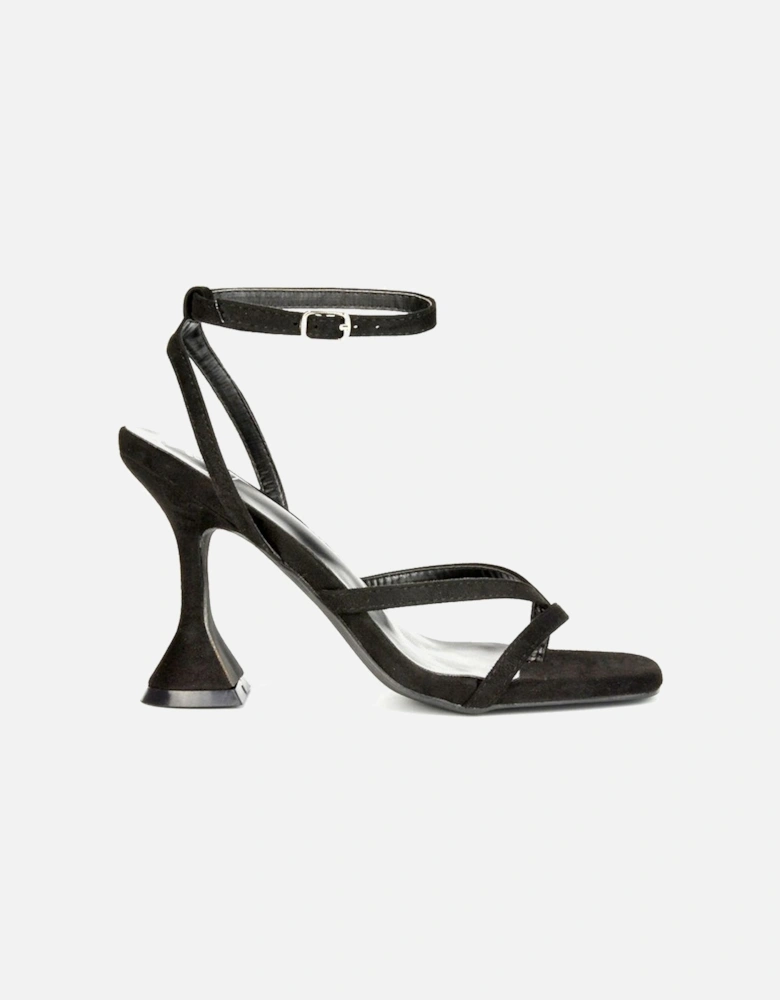 'Joni' Strappy Square Toe  Sculptured High Heel Sandals