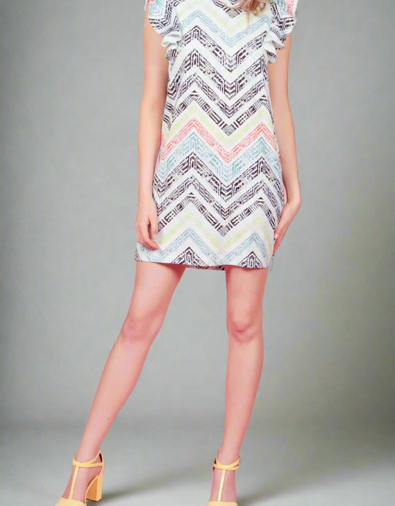 Geometric Print Shift Dress