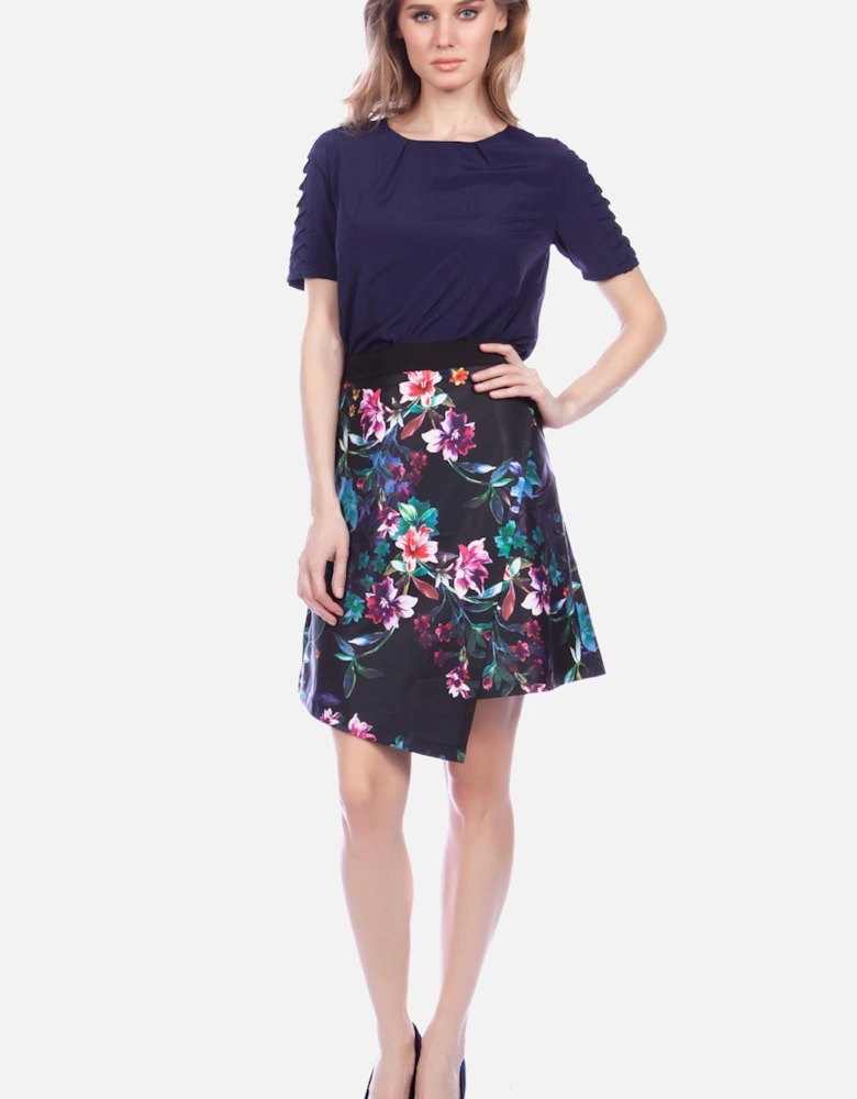 Wrap Over Floral Skirt
