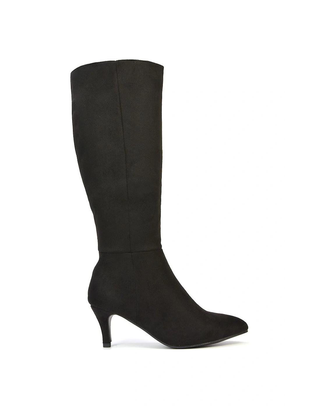 'Coby' Pointed Mid Stiletto Heel Knee High Boots, 2 of 1