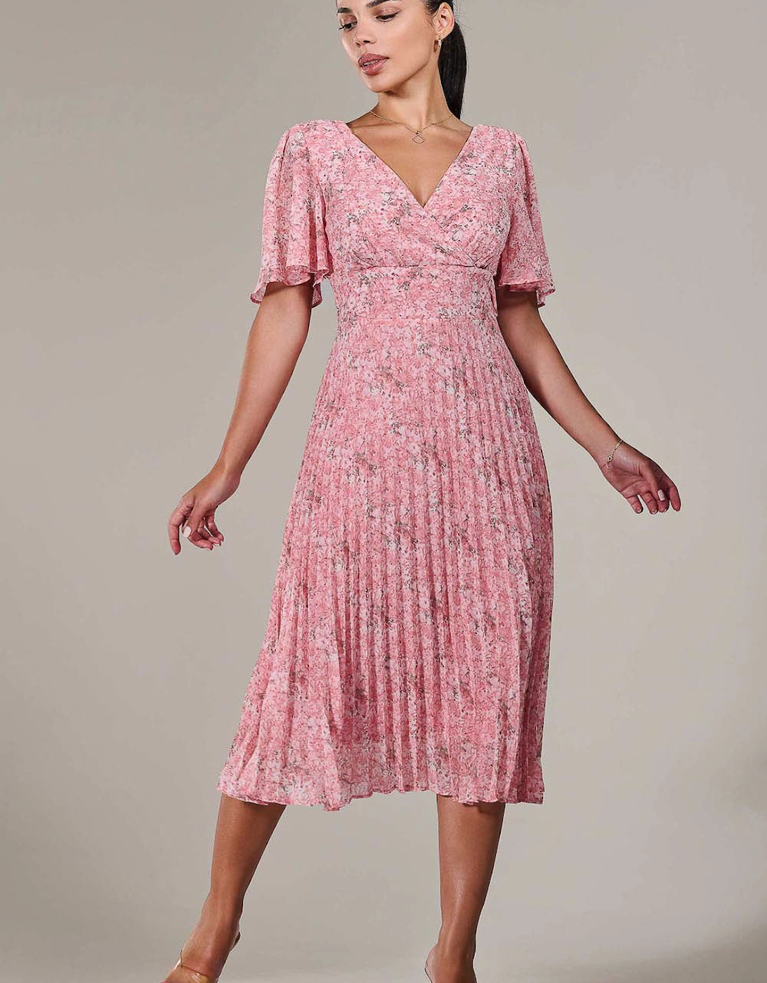 Petite Chiffon Pleated Midaxi Dress, 2 of 1