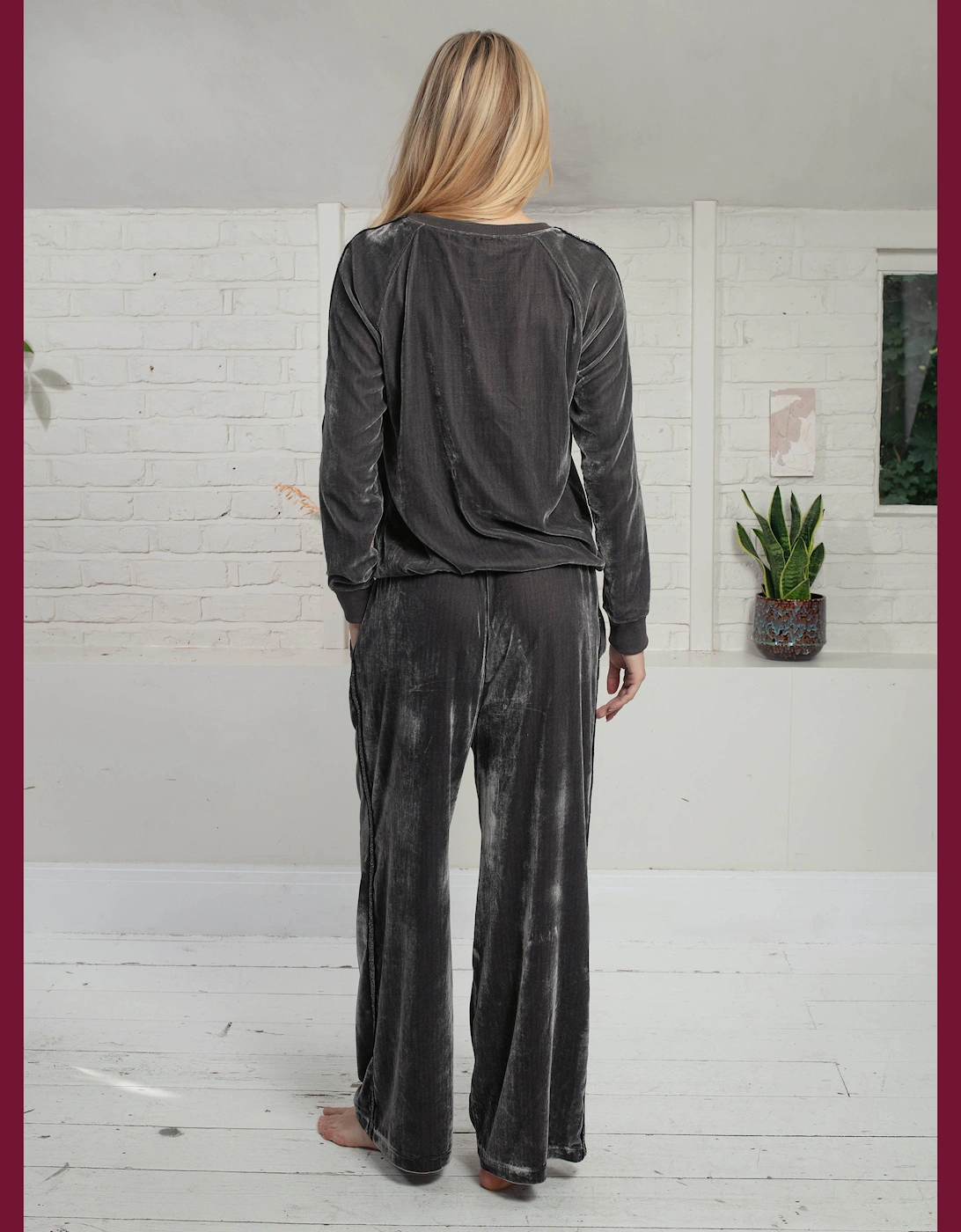 Phoenix Velvet Trouser-Mink
