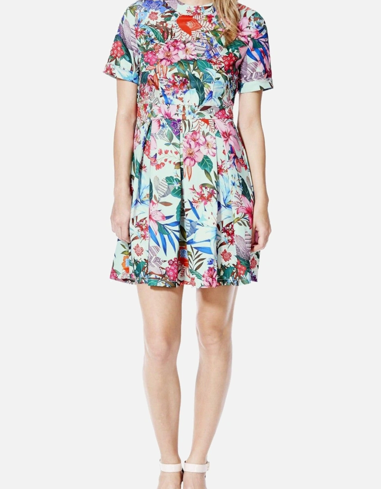 Tropical A line Dress