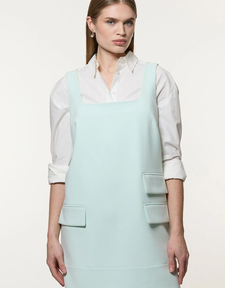 Compact Stretch Essential Tailored Pocket Mini Dress
