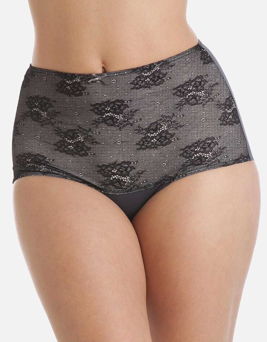 Two Pack Seamfree High Waist Floral Mesh Shapewear Briefs, 2 of 1