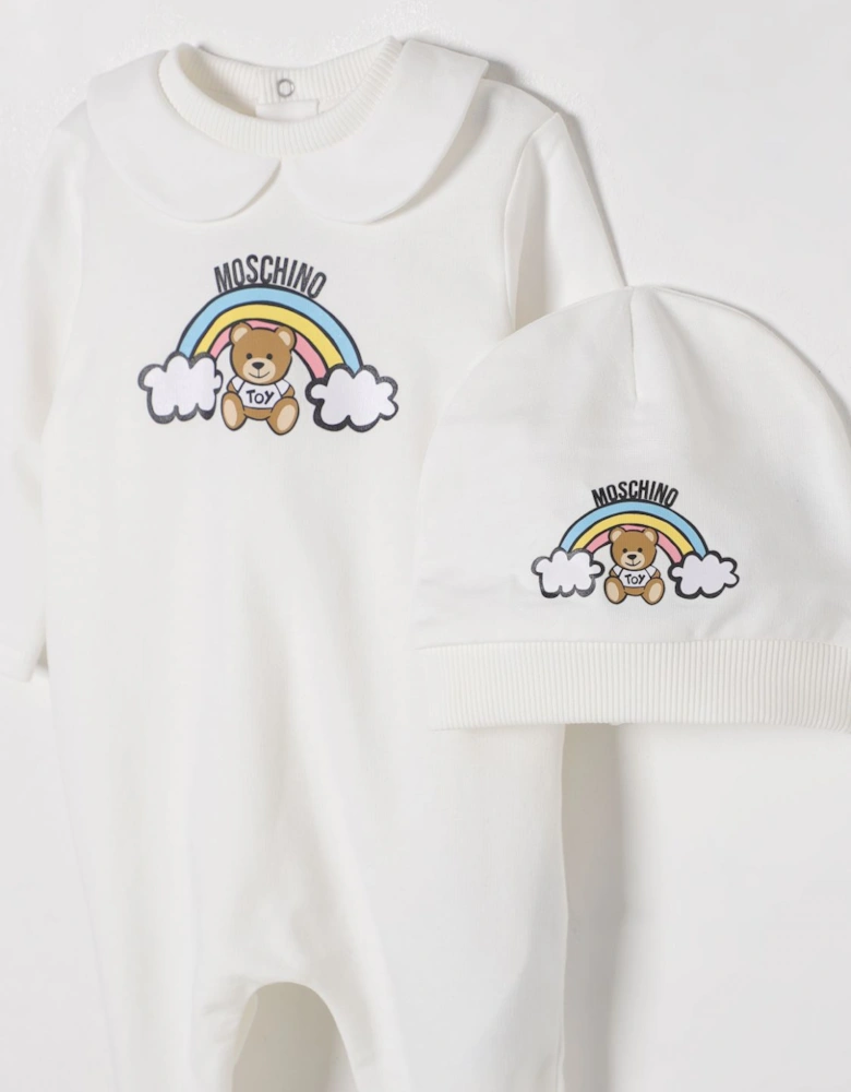 Baby Romper Teddy Bear Rainbow
