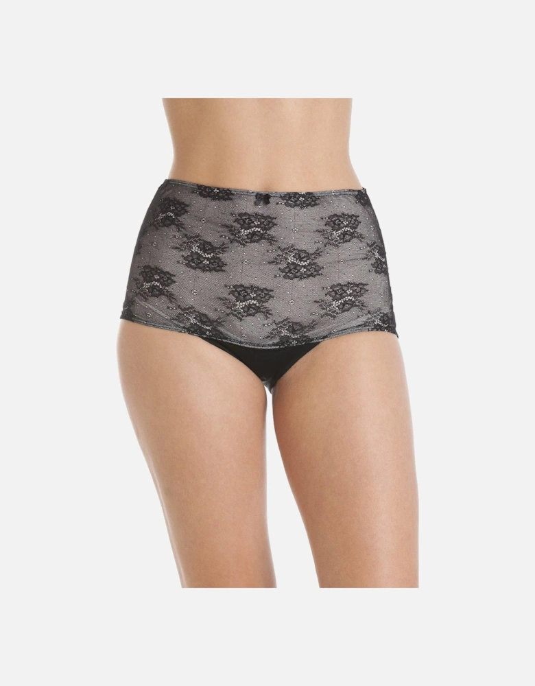 Two Pack Seamfree High Waist Floral Mesh Shapewear Briefs