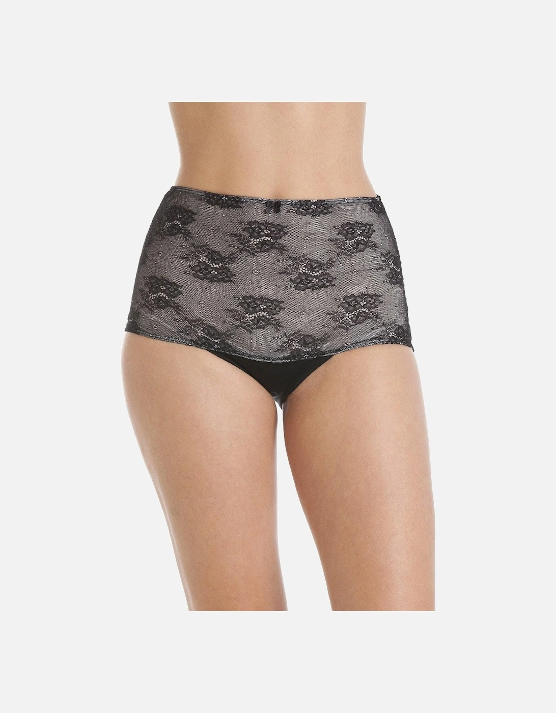 Two Pack Seamfree High Waist Floral Mesh Shapewear Briefs, 2 of 1