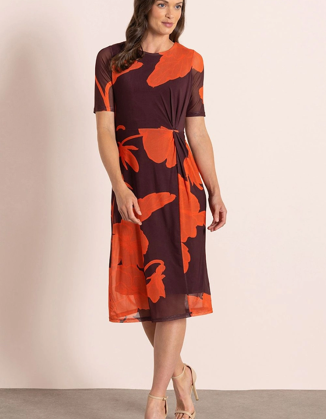 Printed Mesh Dress, 2 of 1