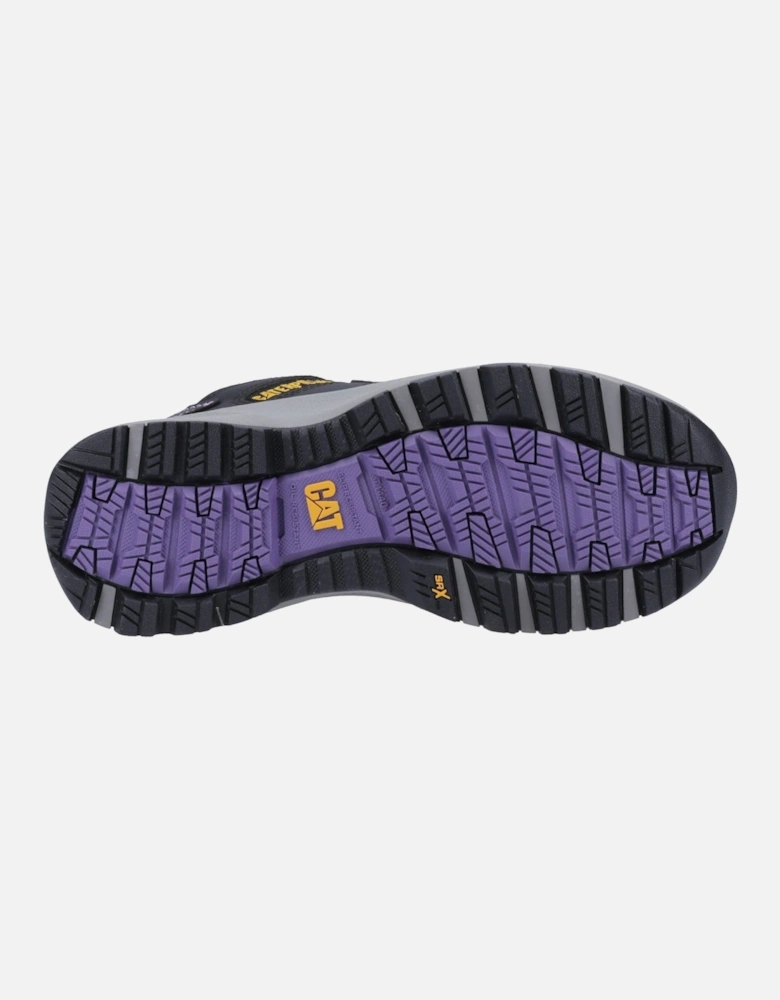 Elmore  Womens Low 37407-69760 Black/Lilac Safety Trainers