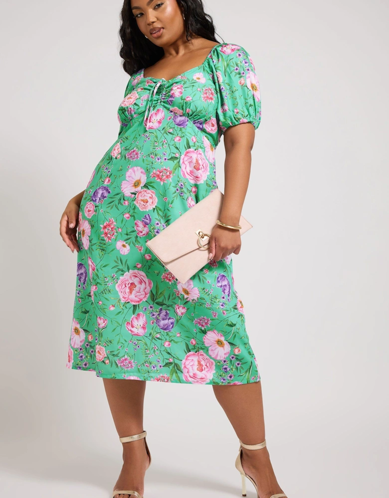 Floral Print Midi Dress
