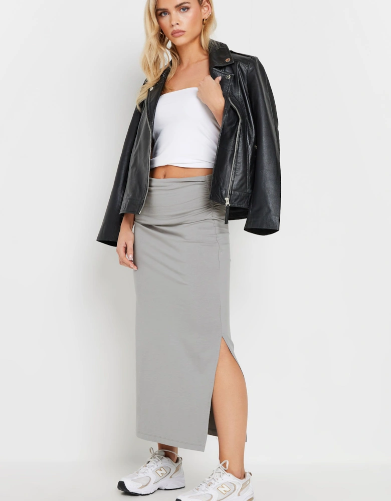 Petite Fold Over Maxi Skirt