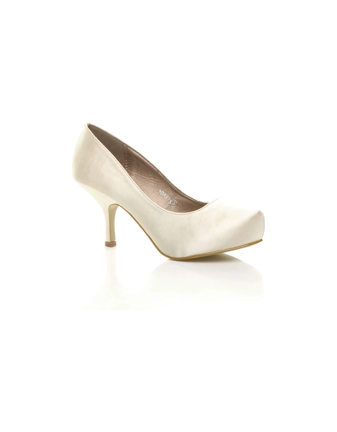 High  Heel  Satin Court Shoes, 2 of 1