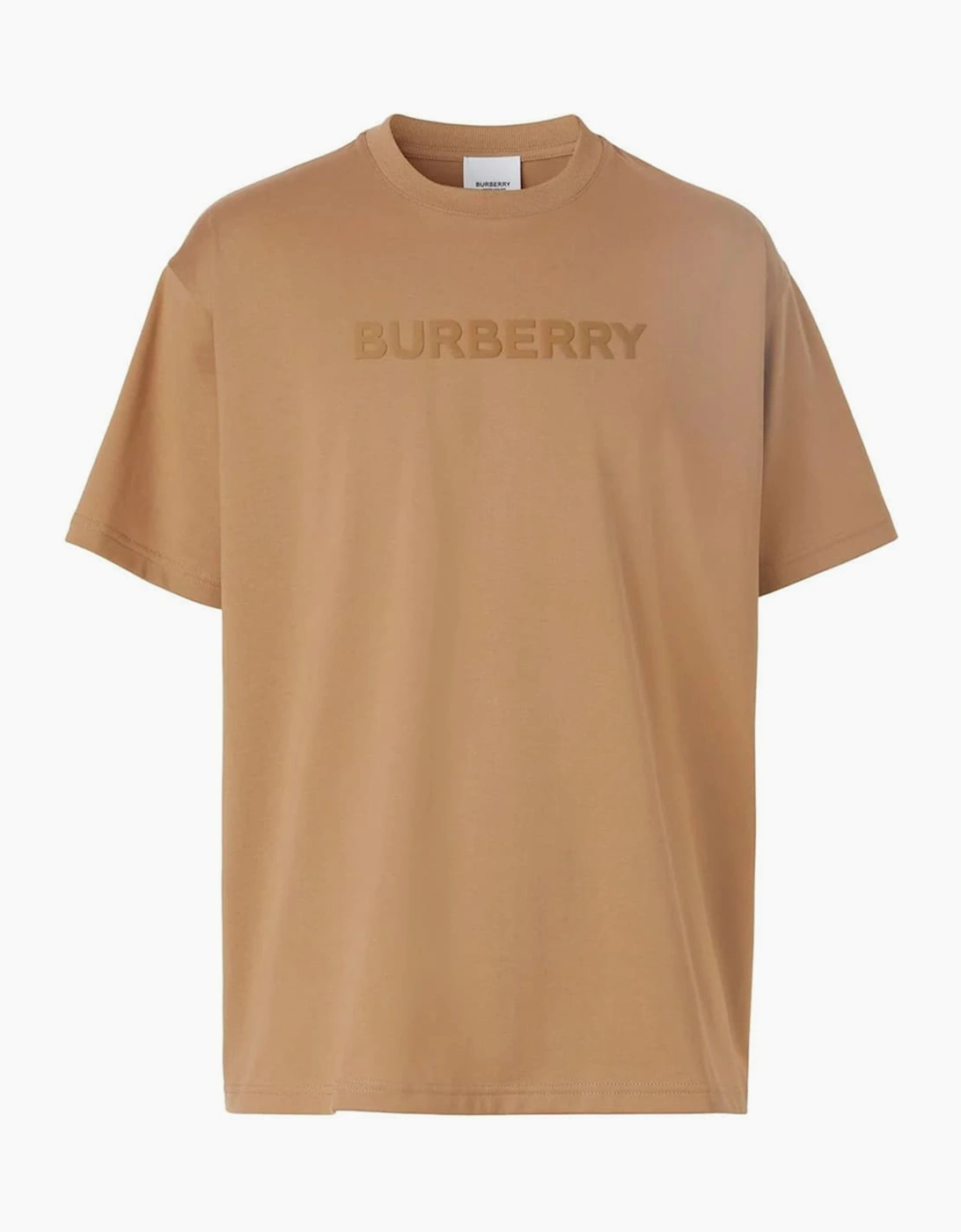 Burberry Men's Burberry Harriston Logo Print T-Shirt Camel Brown
