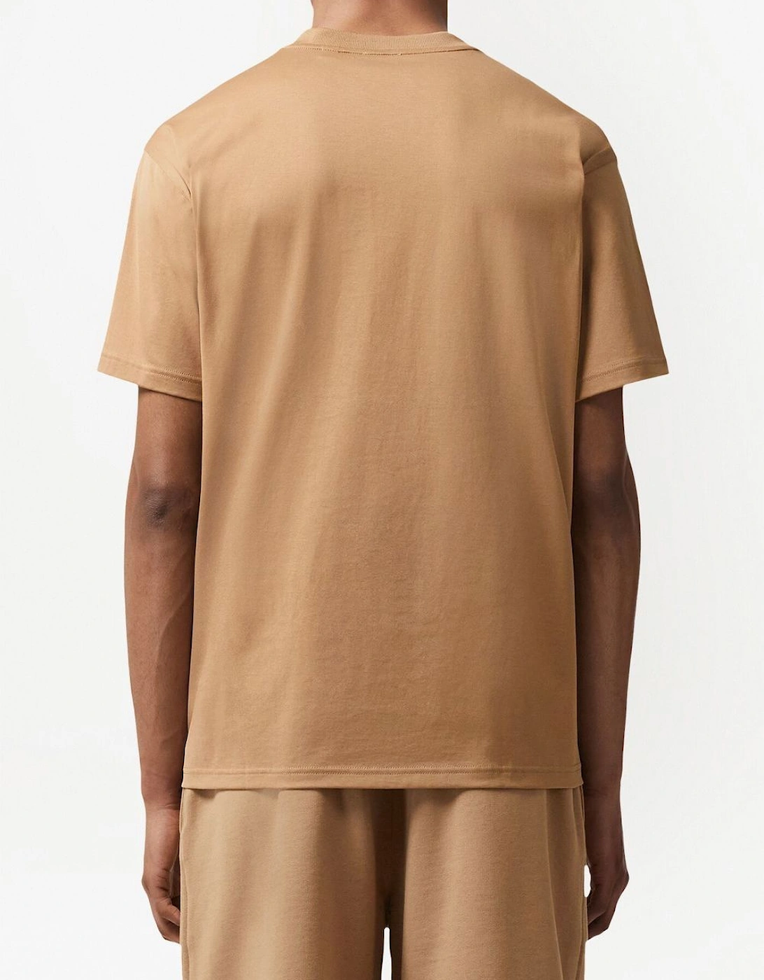 Harriston Logo Print T-Shirt Camel Brown