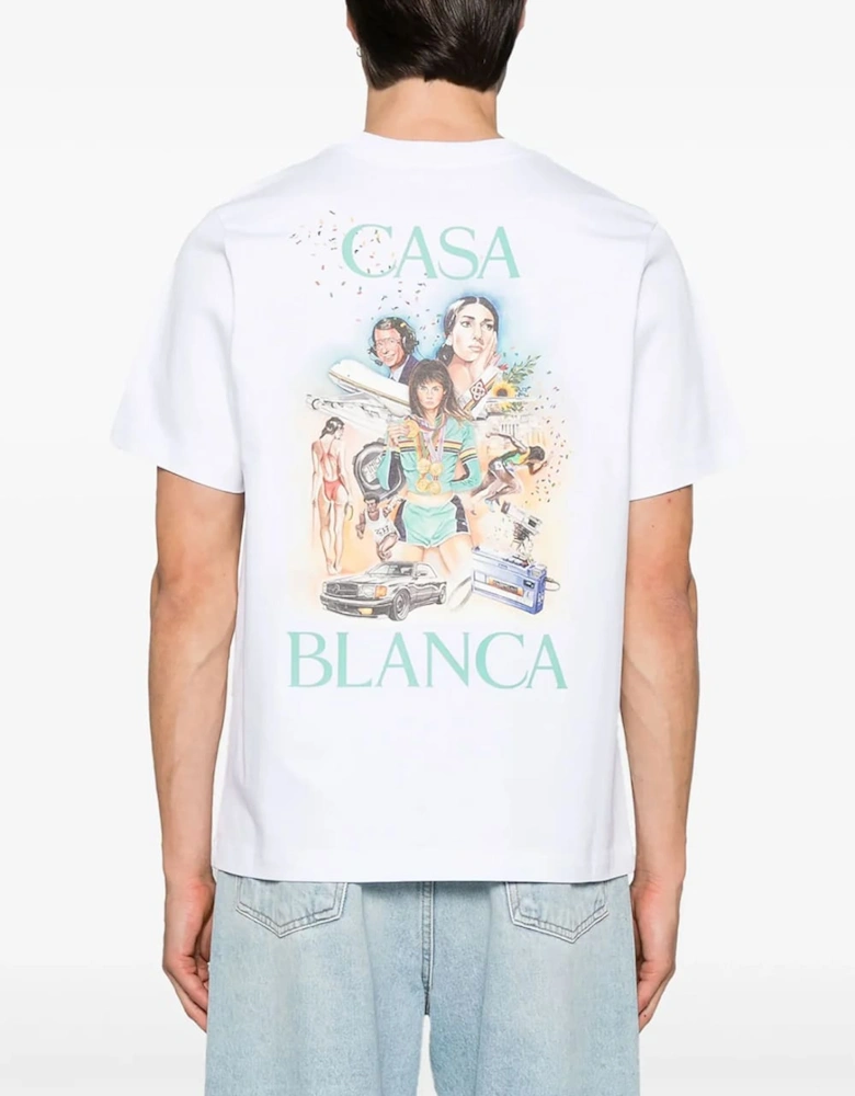 Celebration Du Sport Printed T-Shirt White