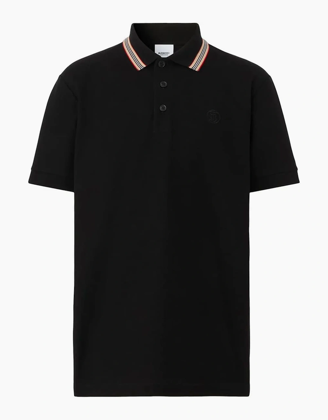 Burberry Men's Burberry 'Pierson' TB Collar Polo-Shirt Black