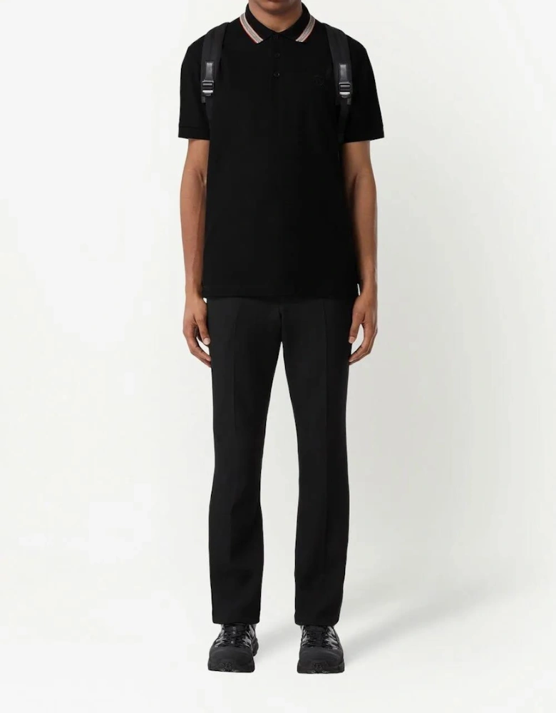 'Pierson' TB Collar Polo-Shirt Black