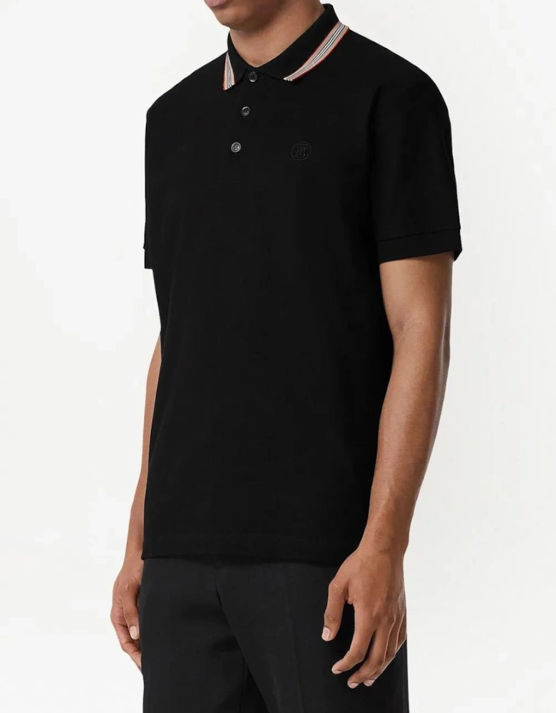 'Pierson' TB Collar Polo-Shirt Black