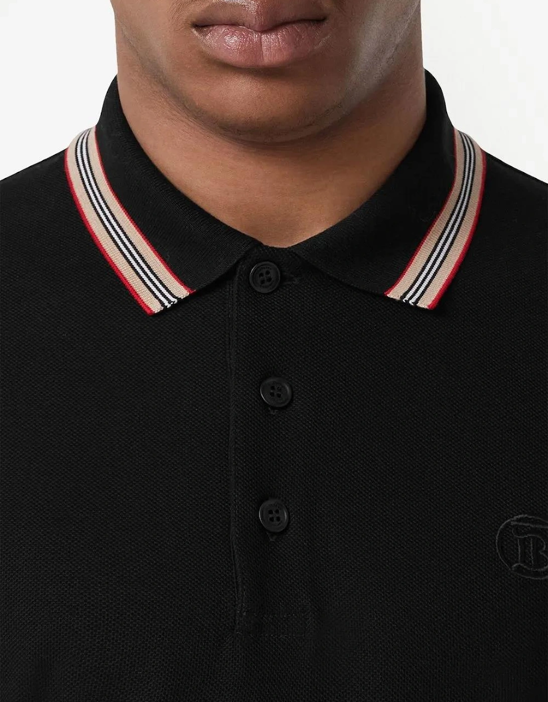 'Pierson' TB Collar Polo-Shirt Black