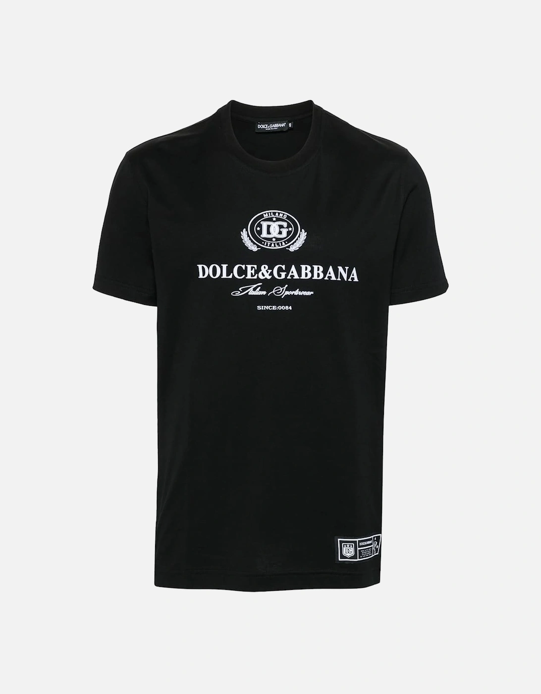 Logo Flock T-Shirt Black, 6 of 5