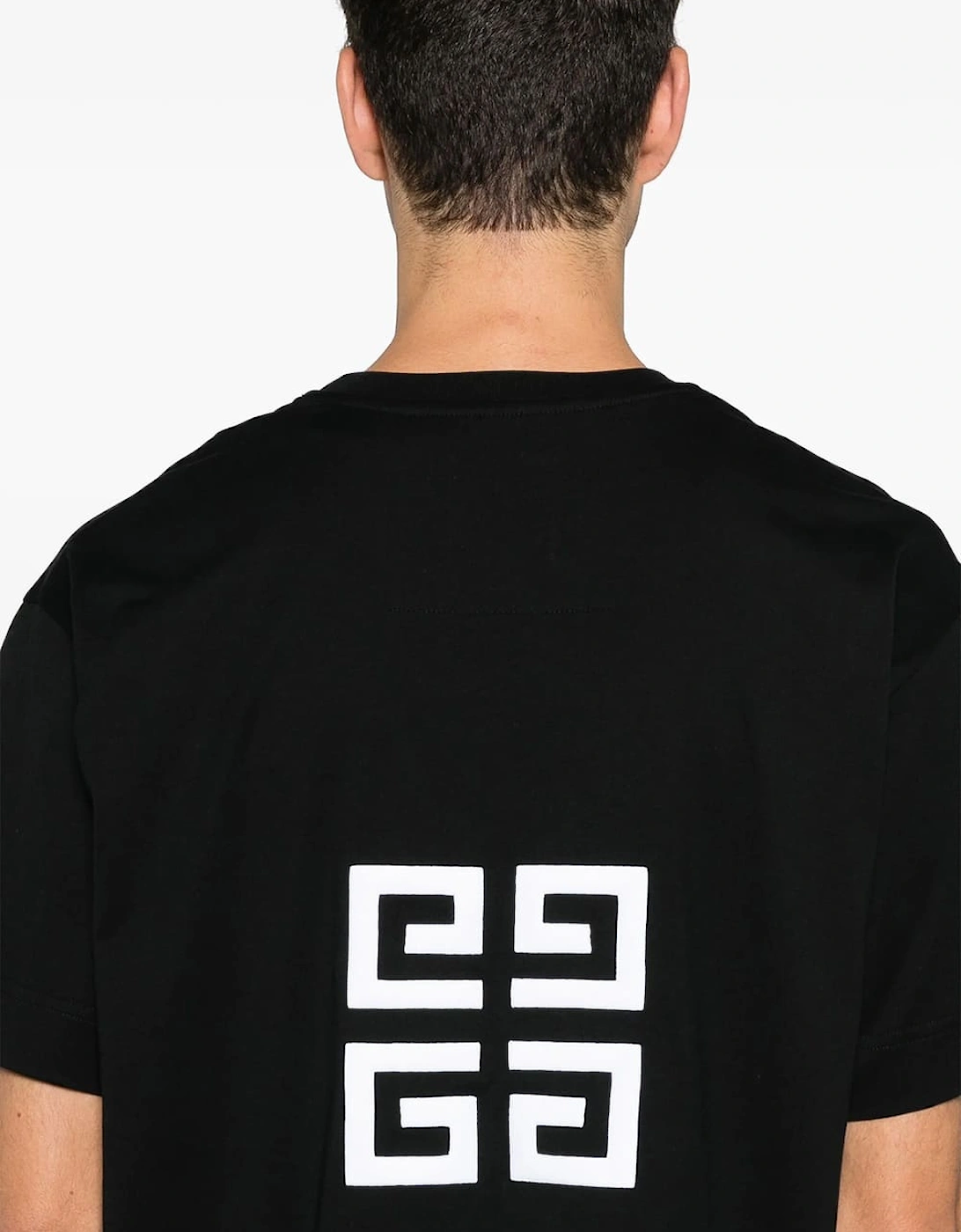 4G Logo Embroidered T-Shirt Black