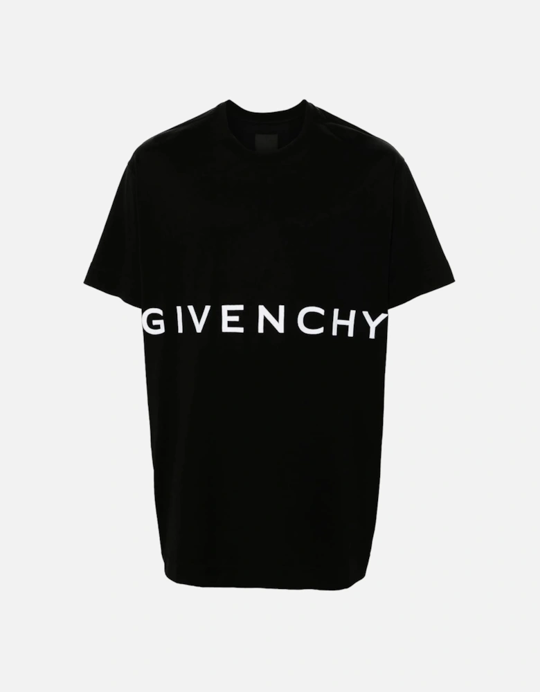 4G Logo Embroidered T-Shirt Black
