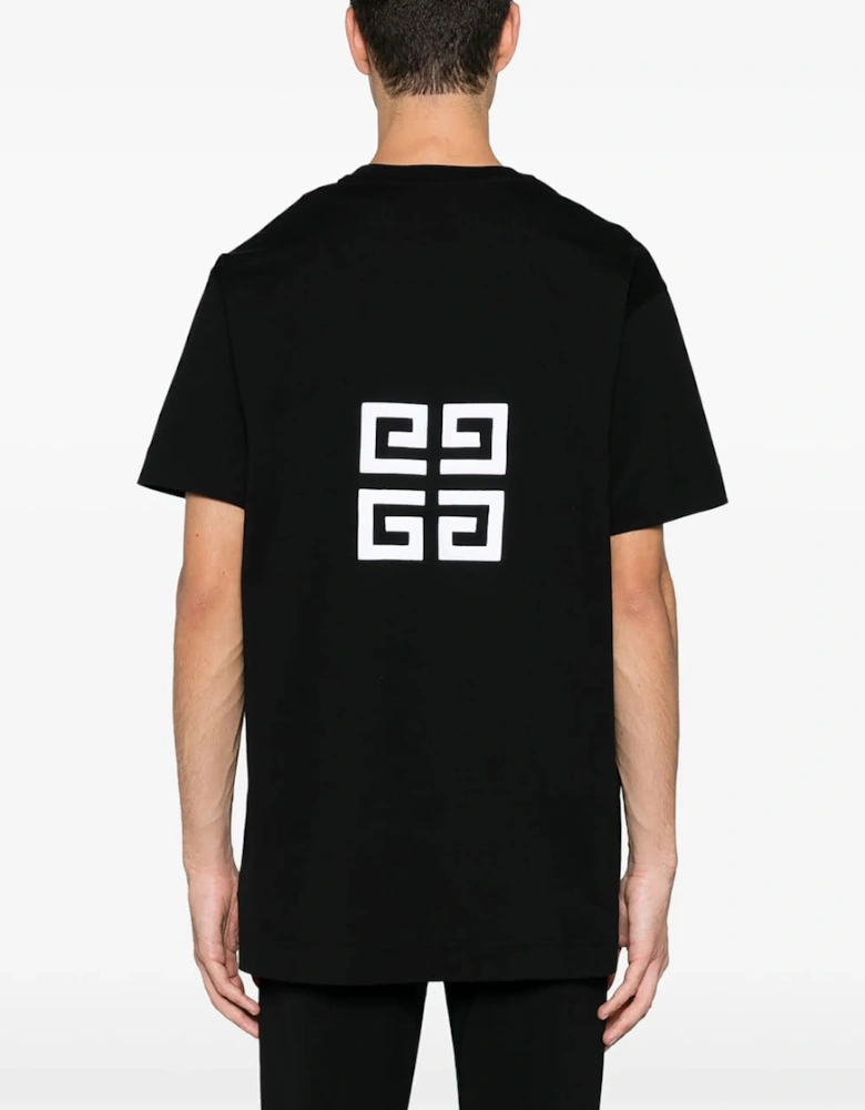 4G Logo Embroidered T-Shirt Black