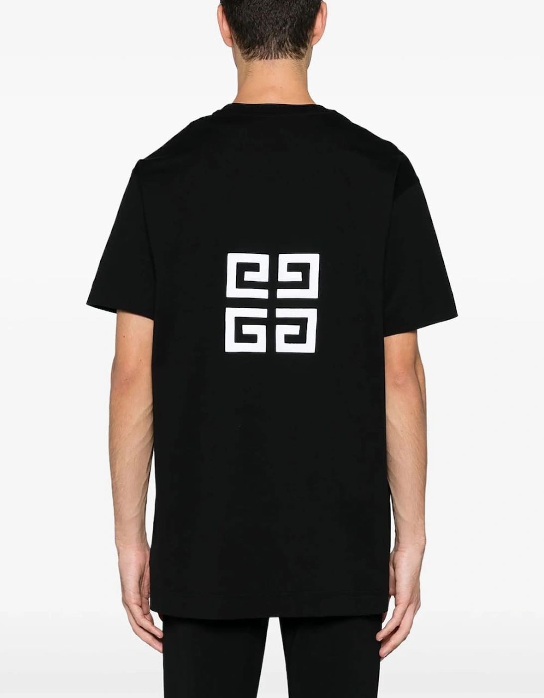 4G Logo Embroidered T-Shirt Black