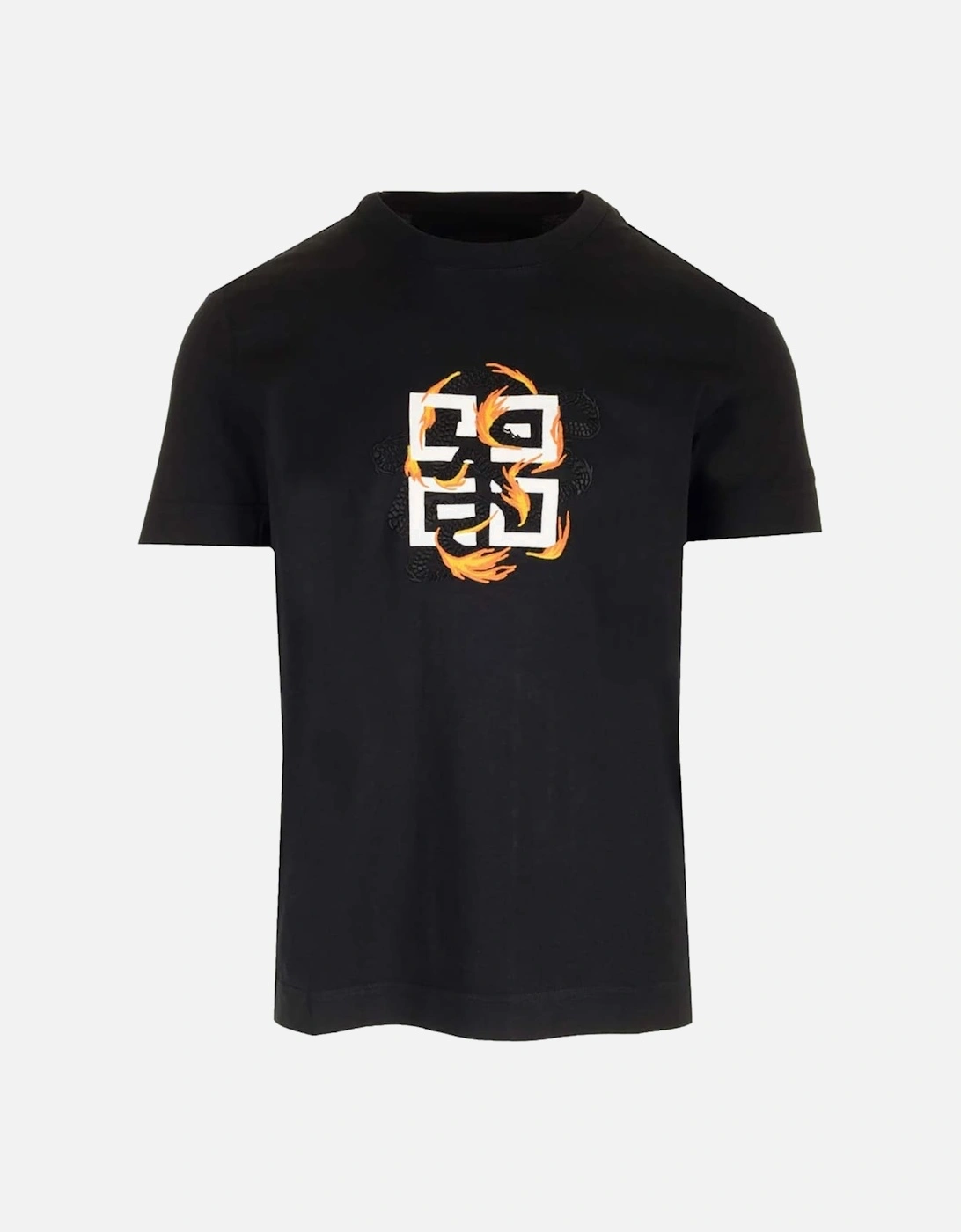 4G Dragon Logo Cotton T-shirt Black, 5 of 4