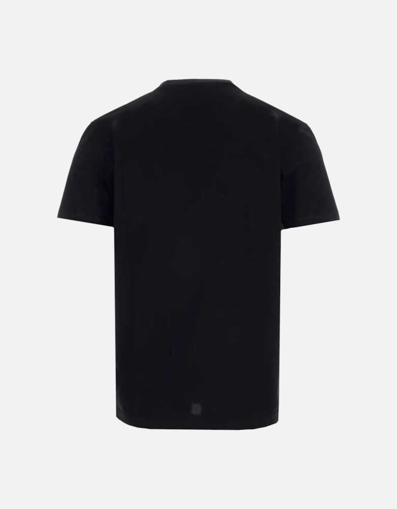 4G Dragon Logo Cotton T-shirt Black
