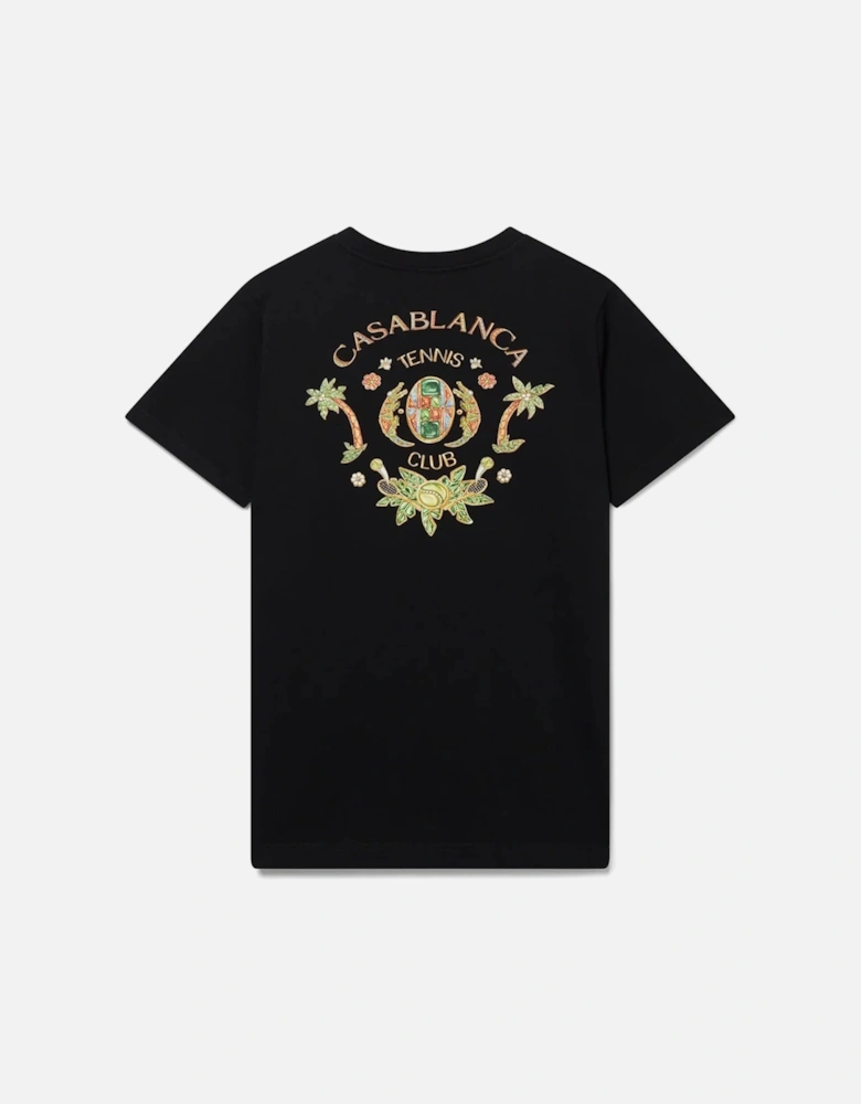 Joyaux D'Afrique Tennis Club Printed T Shirt Black