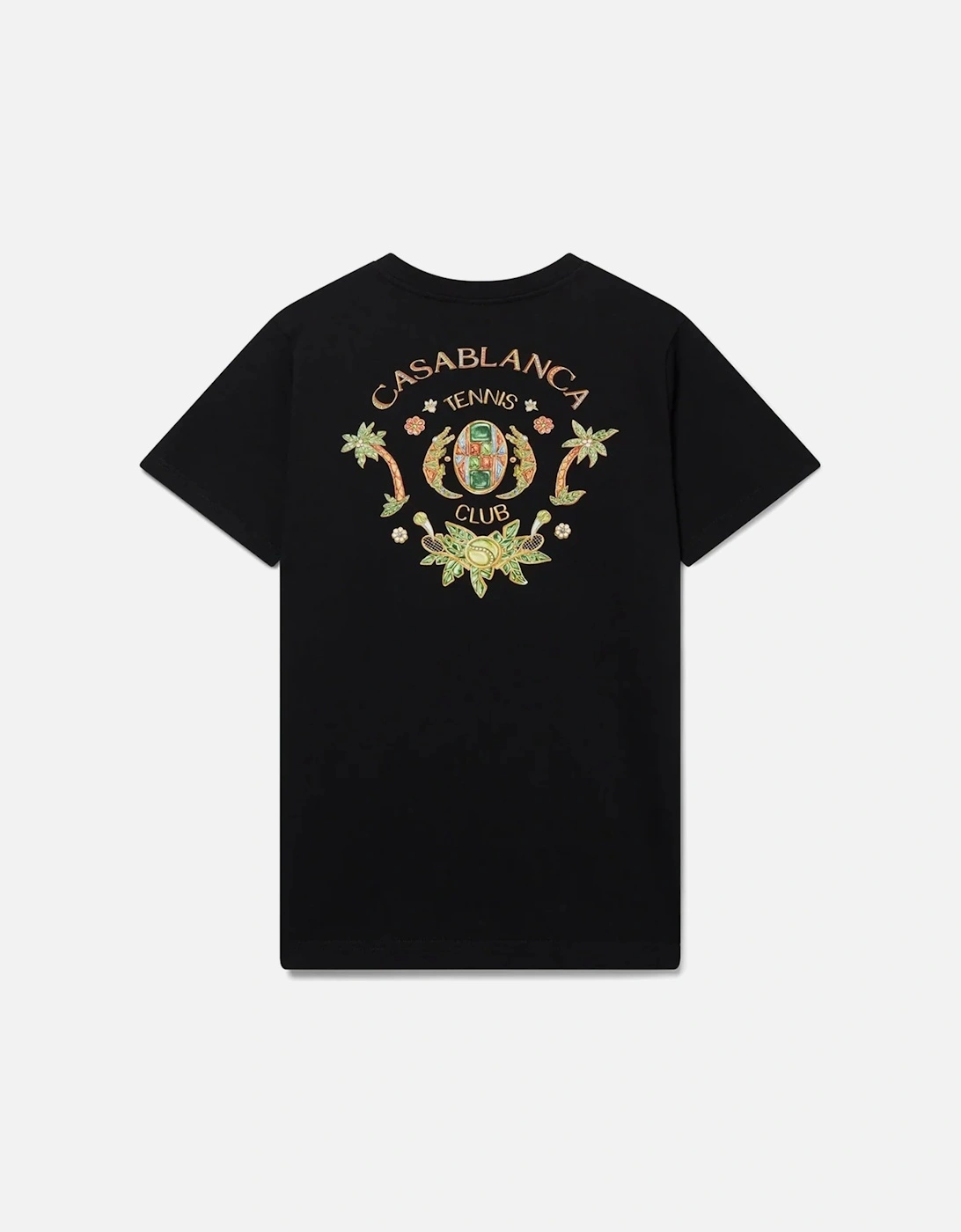 Joyaux D'Afrique Tennis Club Printed T Shirt Black, 5 of 4