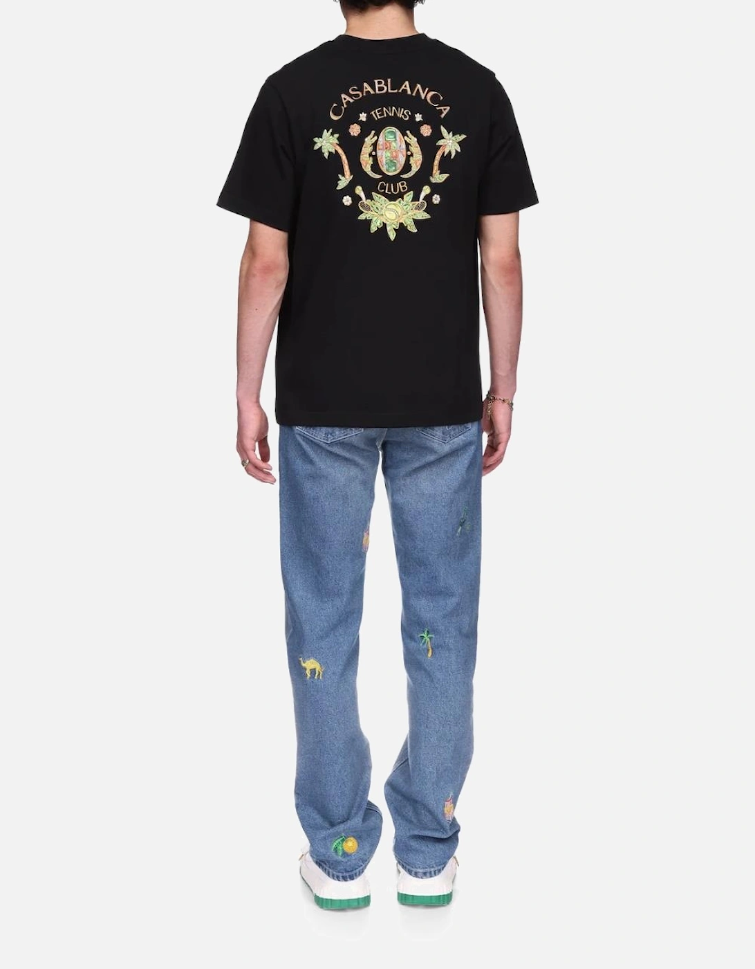 Joyaux D'Afrique Tennis Club Printed T Shirt Black