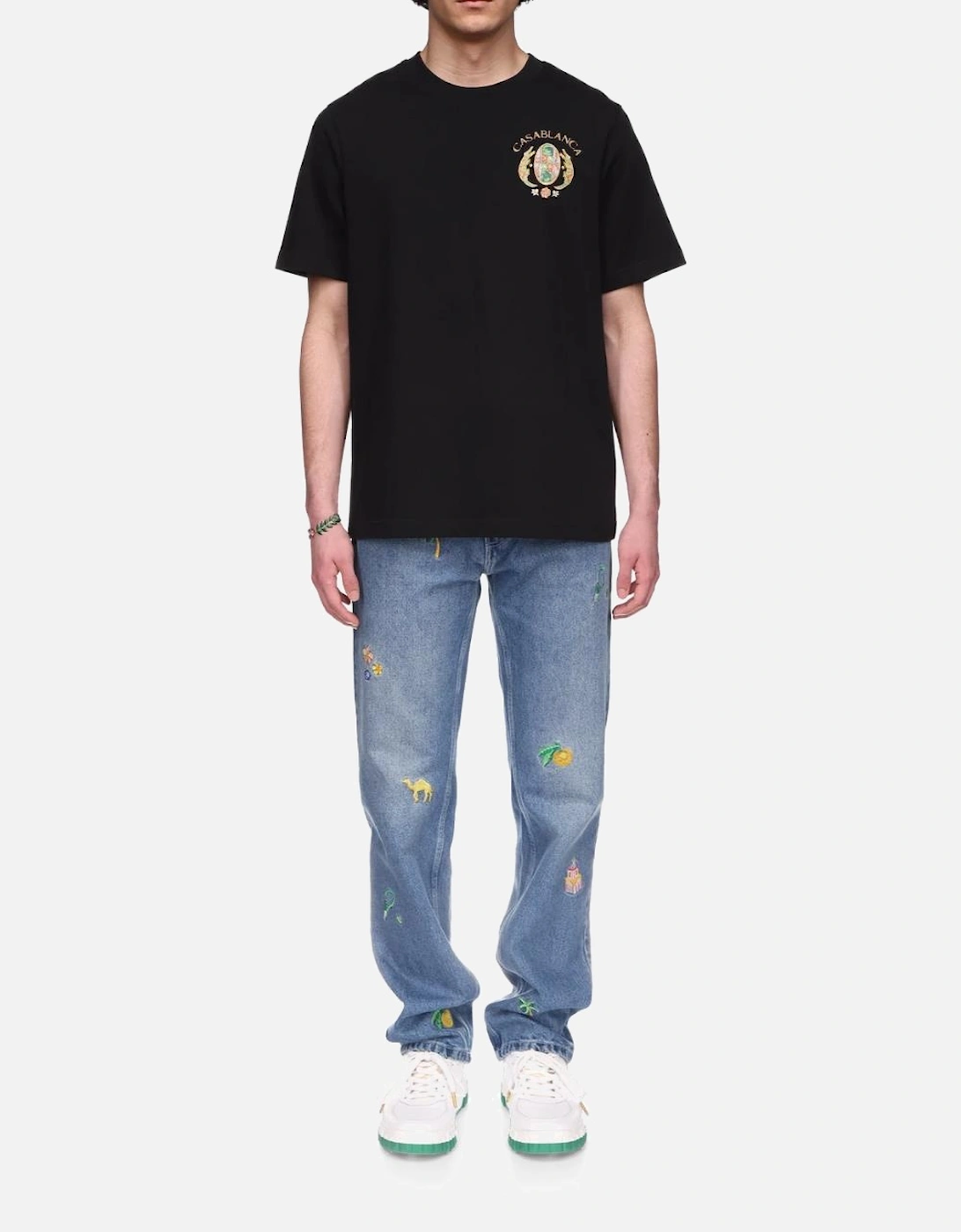 Joyaux D'Afrique Tennis Club Printed T Shirt Black