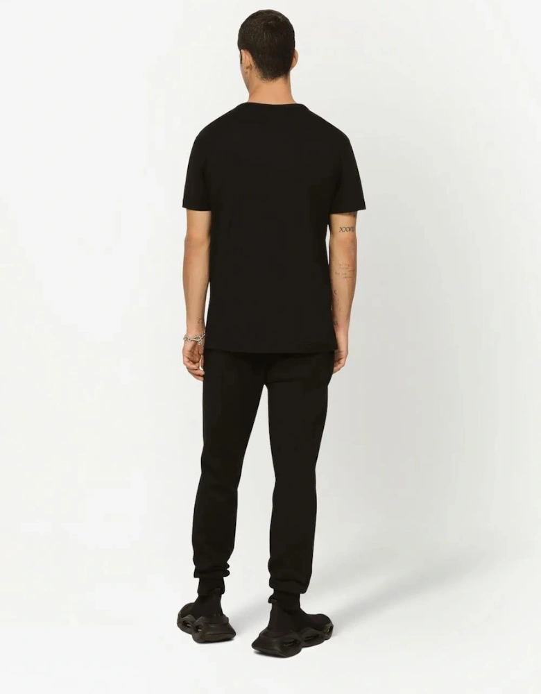Silver Plaque Logo T-Shirt Black