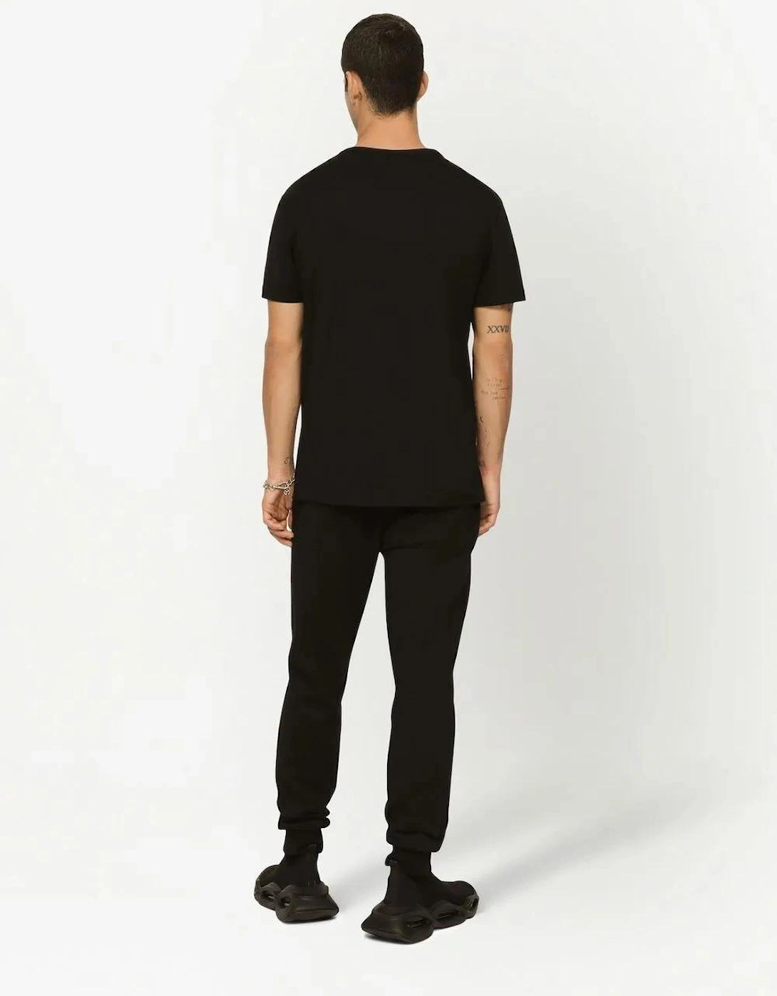 Silver Plaque Logo T-Shirt Black