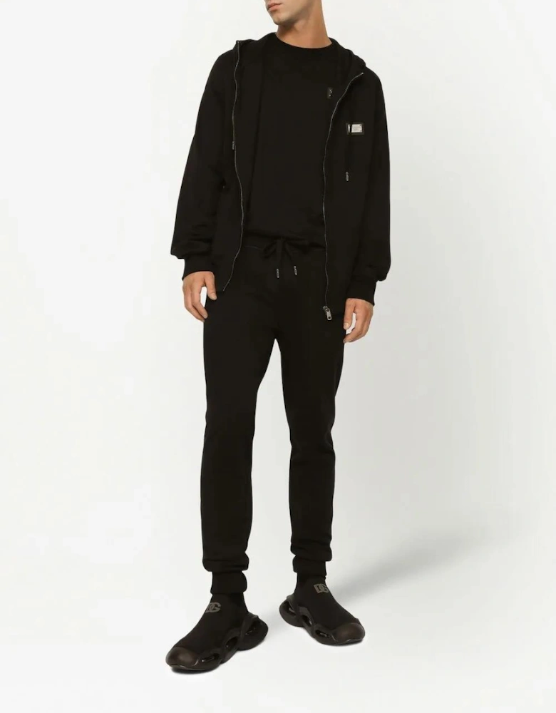 Silver Plaque Logo T-Shirt Black