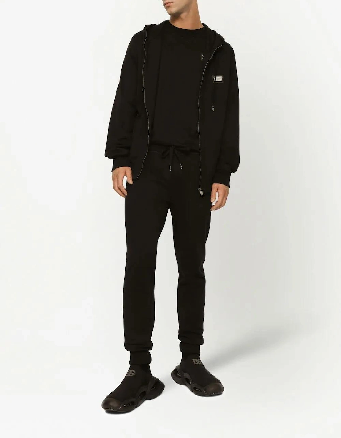 Silver Plaque Logo T-Shirt Black