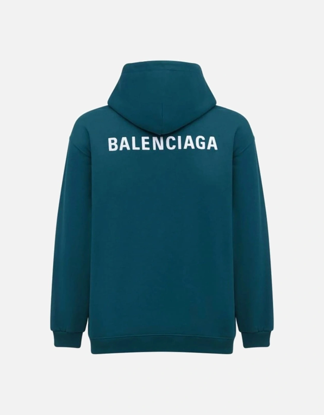 Logo Embroidered Hooded Sweatshirt Teal
