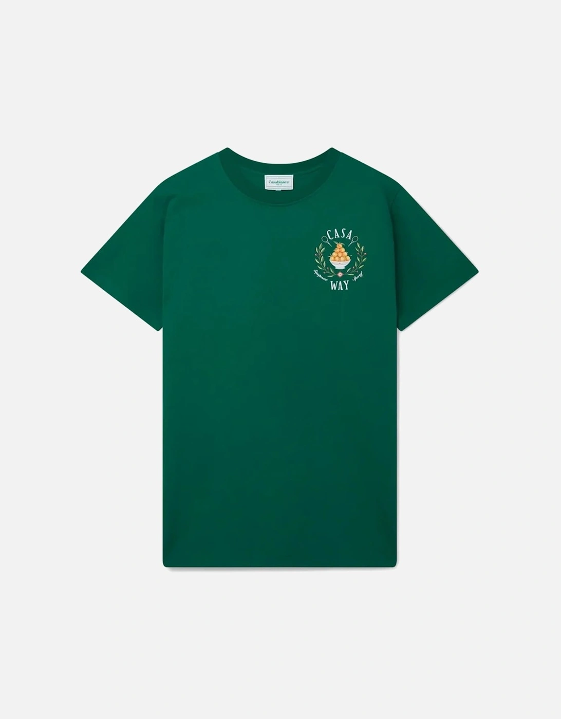 Casa Way Print T-Shirt Tennis Green, 4 of 3