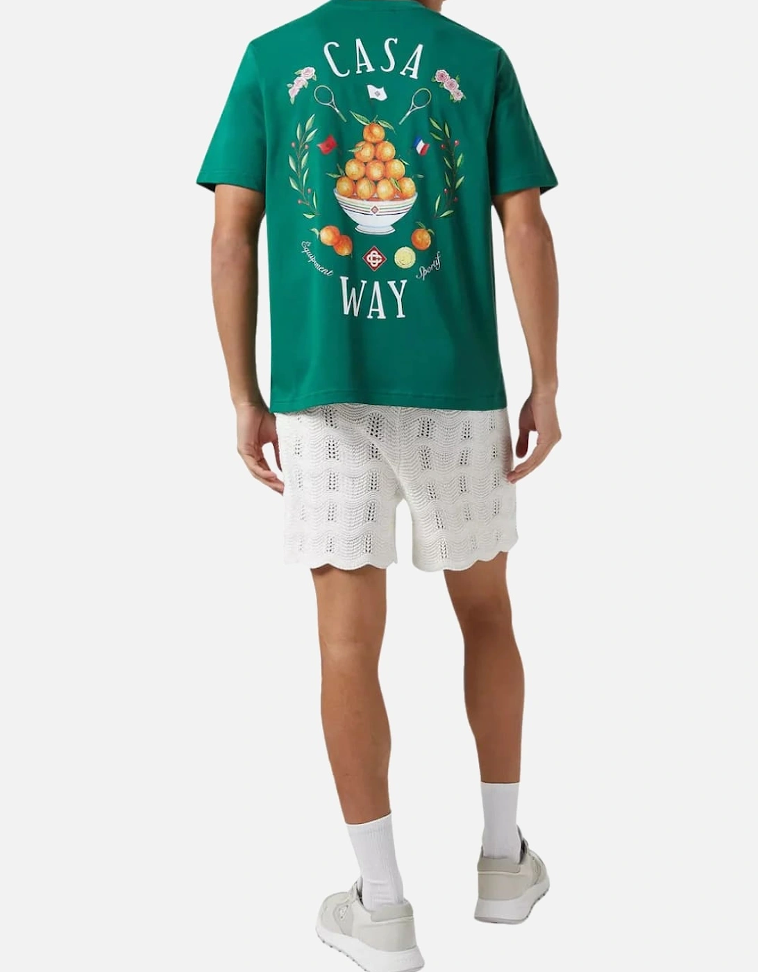 Casa Way Print T-Shirt Tennis Green