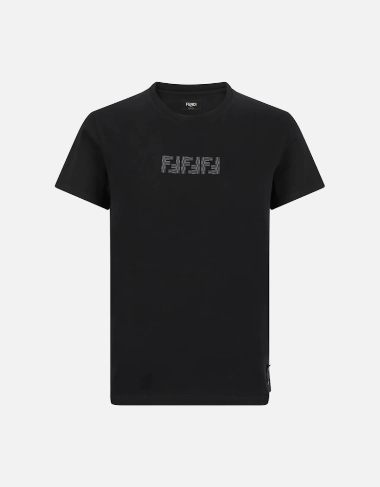 FF Labyrinth Embroidered T-Shirt Black